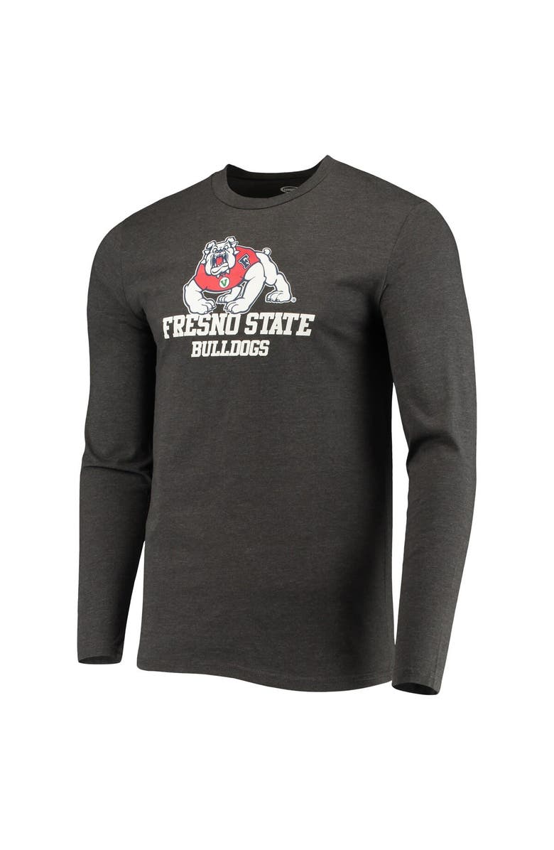 CONCEPTS SPORT Men's Concepts Sport Red/Heathered Charcoal Fresno State Bulldogs Meter Long Sleeve T-Shirt & Pants Sleep Set, Alternate, color, Red