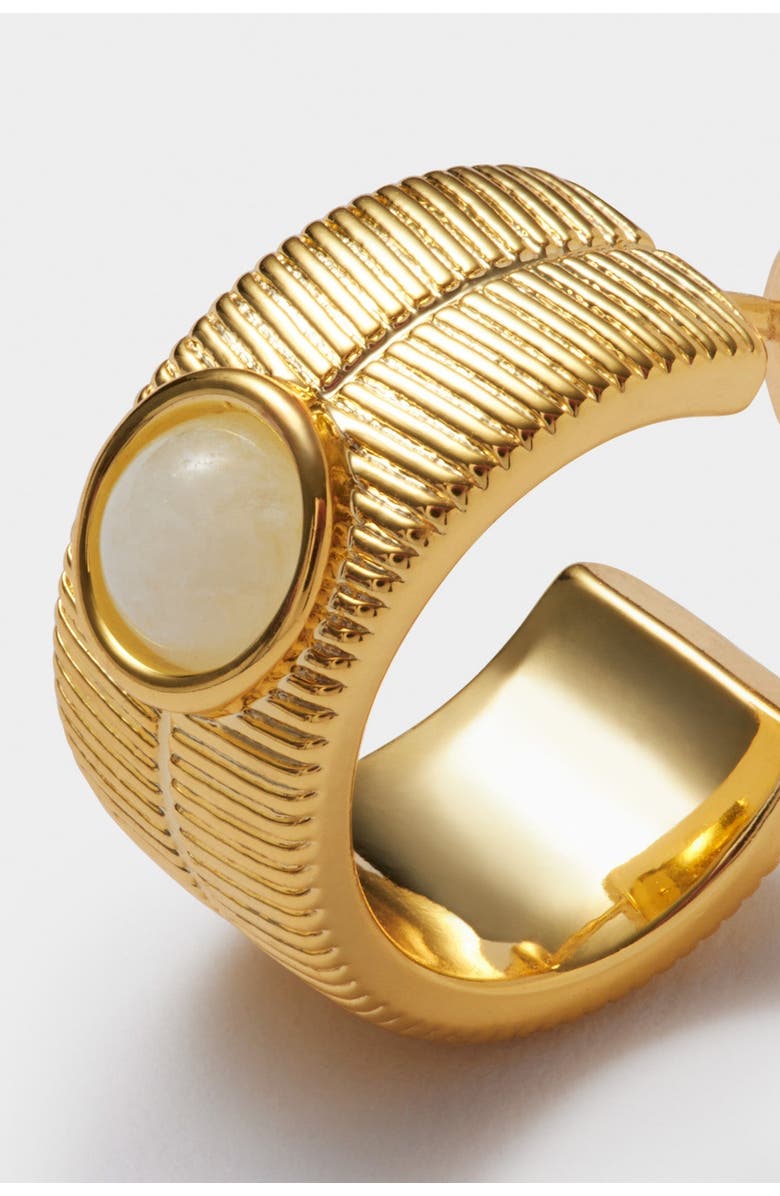 Katie Loxton 'April' Waterproof Gold Birthstone Hoop Earrings, Alternate, color, April