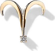 LANA 14K Gold Half Pair Solo Zodiac Stud Earring