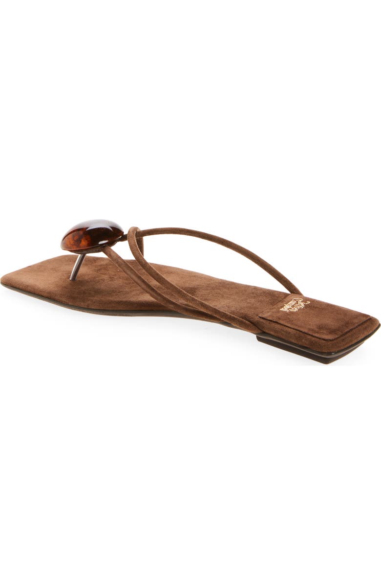 Jeffrey Campbell Cosmos Flip Flop, Alternate, color, Brown Suede Combo