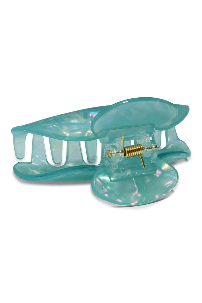 Pearlized Claw Clip, Alternate, color, SAGE GREEN
