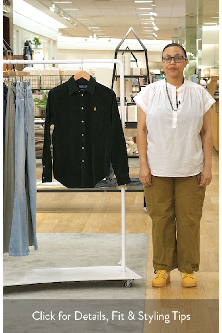 Classic Fit Corduroy Button-Up Shirt video