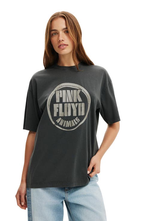 Women's The Lcn Music Boxy Graphic Tee