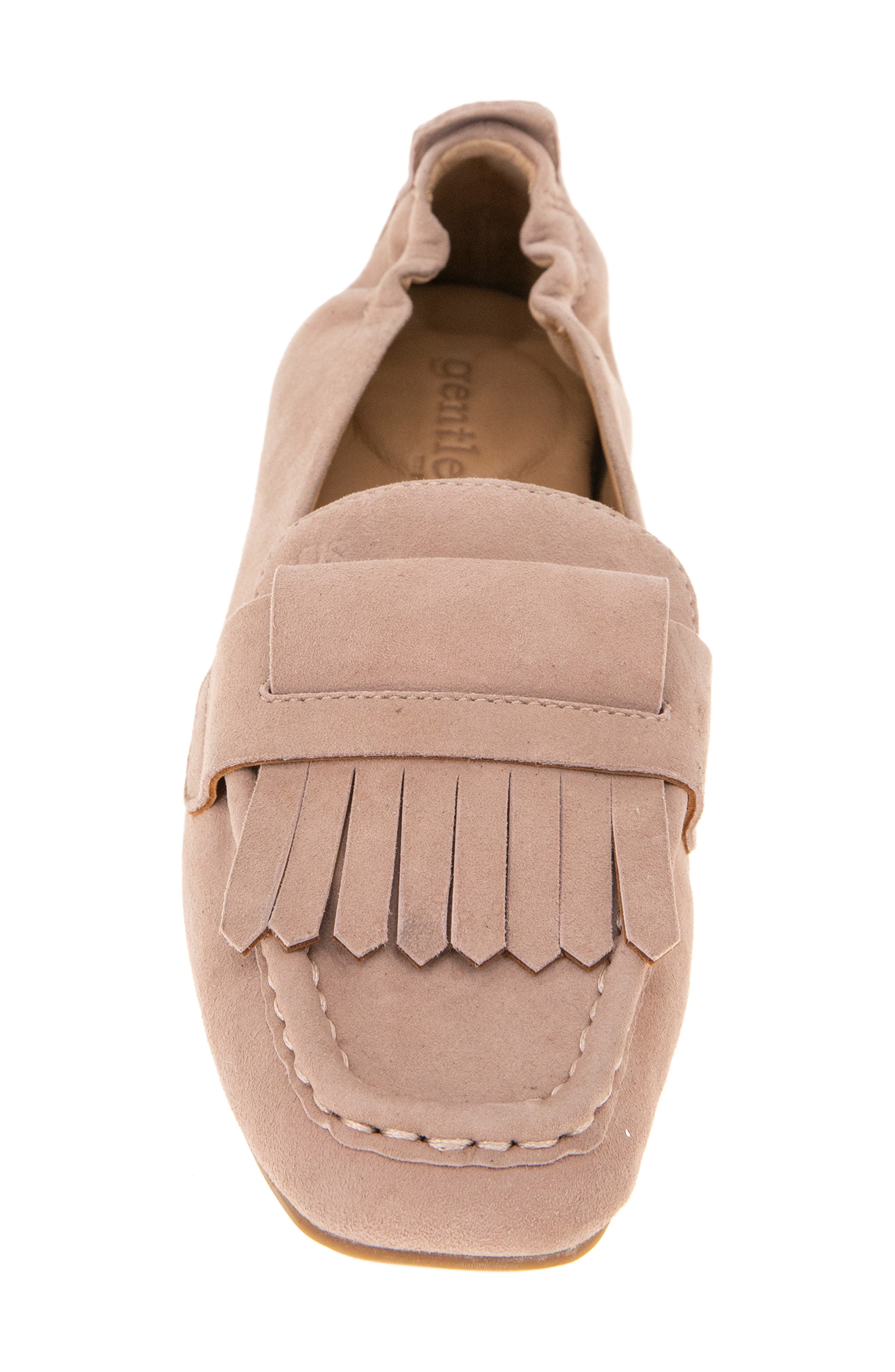 Gentle Souls Scotty Kiltie Loafer, Alternate, color, Fawn Suede