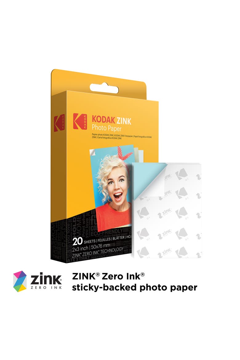 2x3 inch Zink Photo Paper, Alternate, color, White