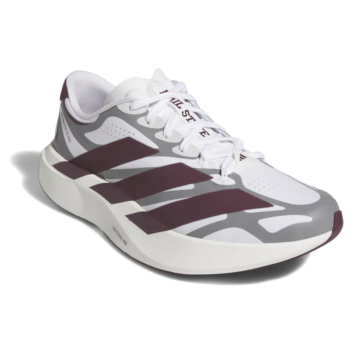 Unisex adidas  White Mississippi State Bulldogs Adizero EVO SL EXO Sneakers, Main, color, White
