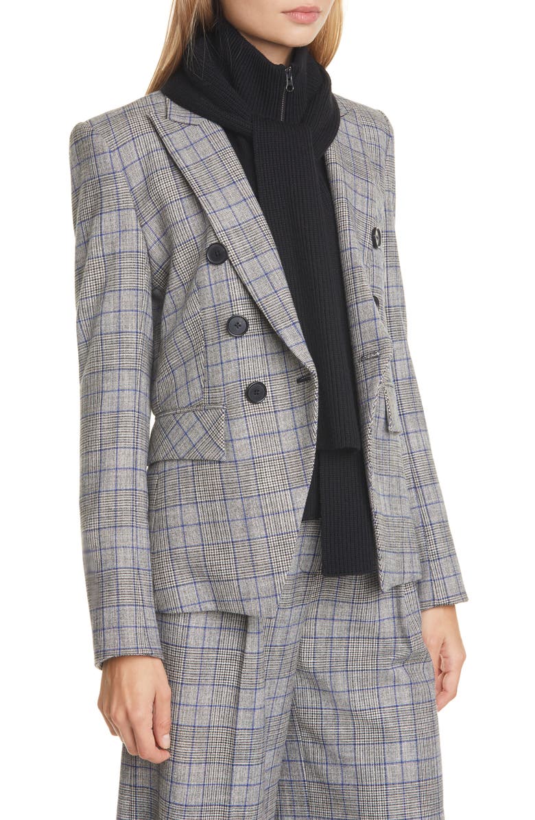 Veronica Beard Miller Glen Plaid Dickey Jacket, Alternate, color, 