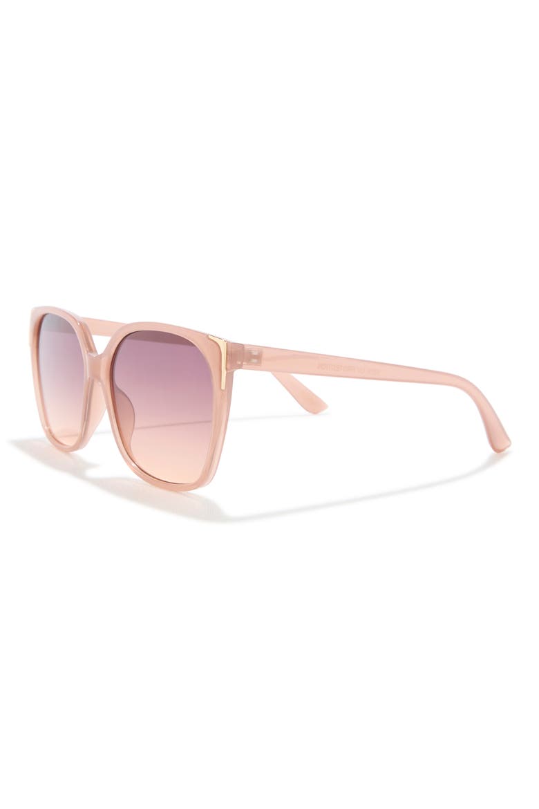 Oversize Gradient Cat Eye Sunglasses, Alternate, color, BEIGE