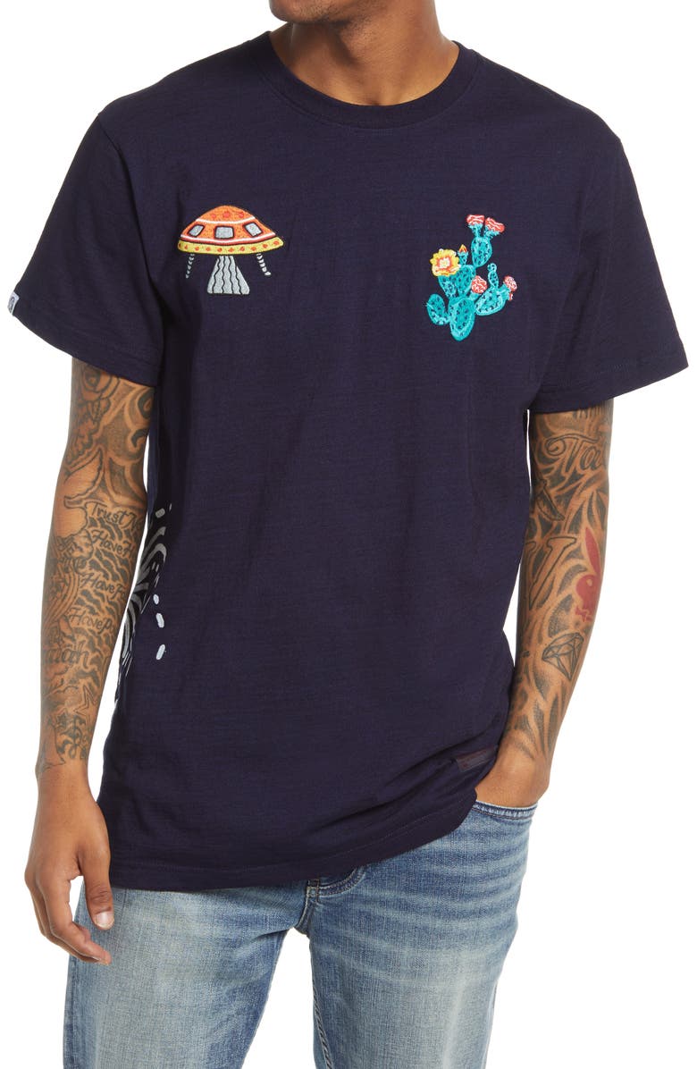 Billionaire Boys Club Men's Embroidered Short Sleeve Tee, Main, color, 