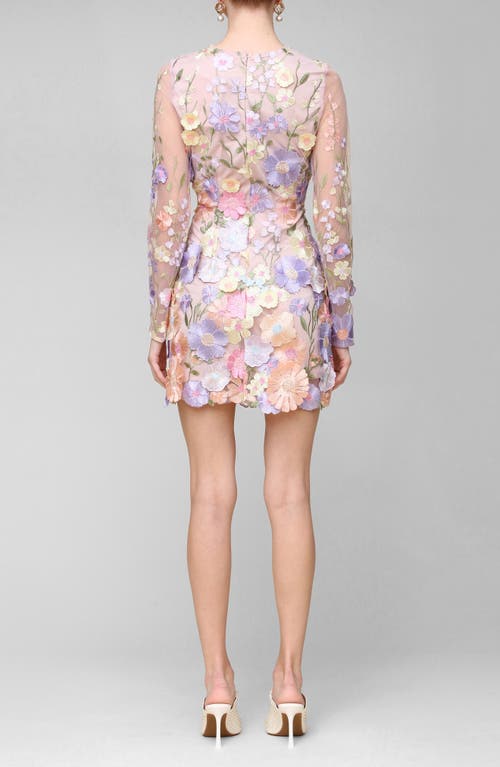 AVEC LES FILLES AVEC LES FILLES APPLIQUÉ LONG SLEEVE MINIDRESS 