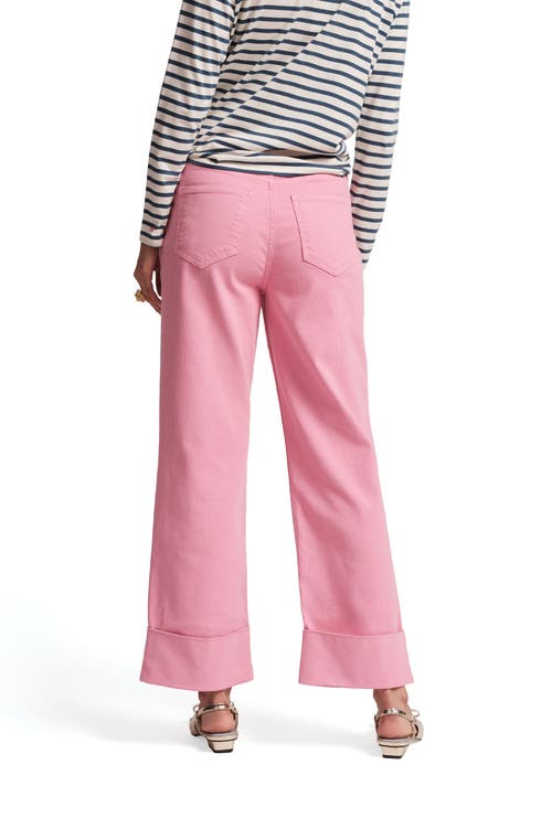 FRANCES VALENTINE FRANCES VALENTINE SMARTY CUFFED JEANS SOLID DENIM 
