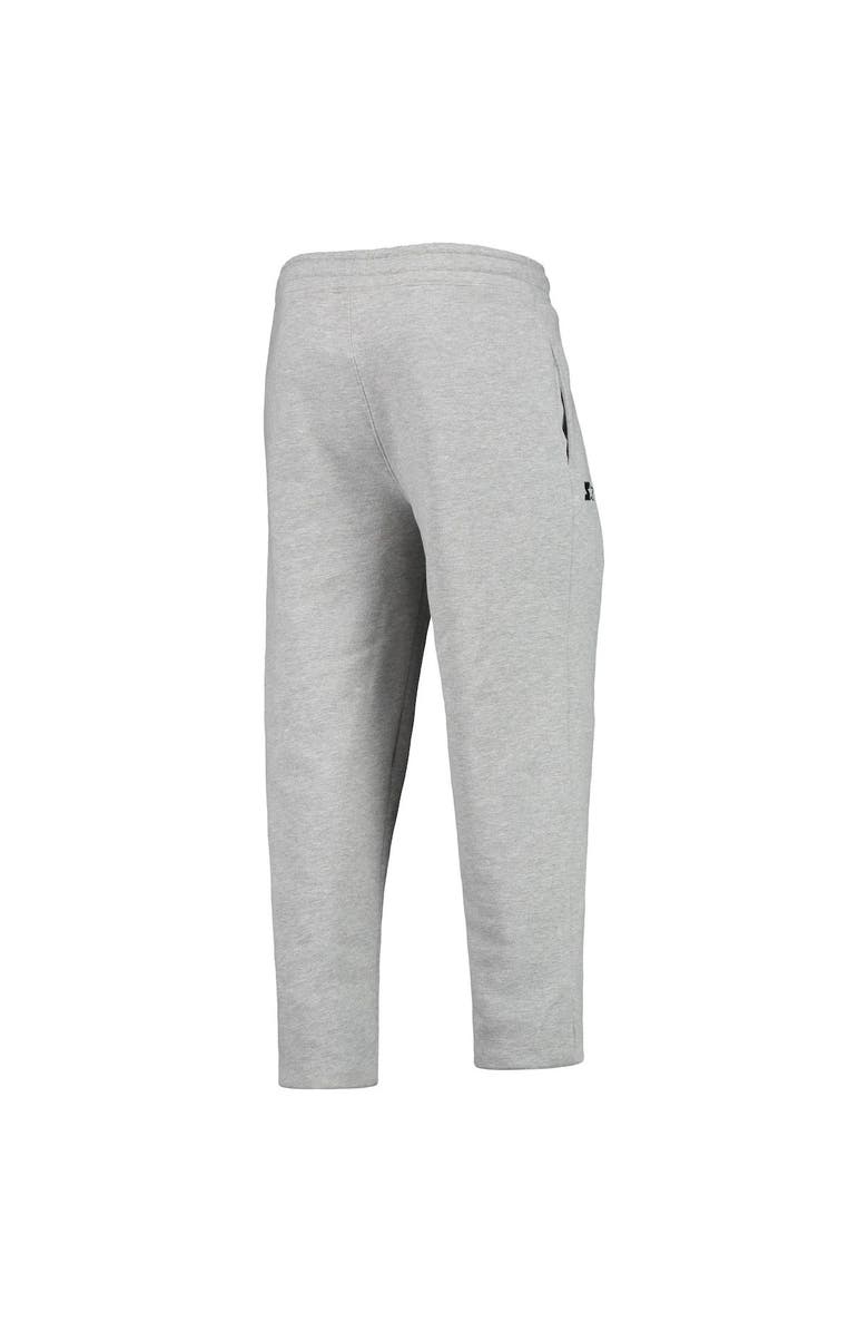 STARTER Men's Starter Heathered Gray Cleveland Browns Team Throwback Option Run Sweatpants, Alternate, color,