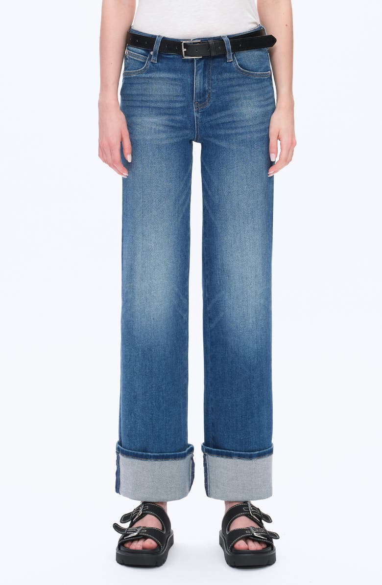Bayeas Straight Leg Jeans, Main, color, Medium Blue