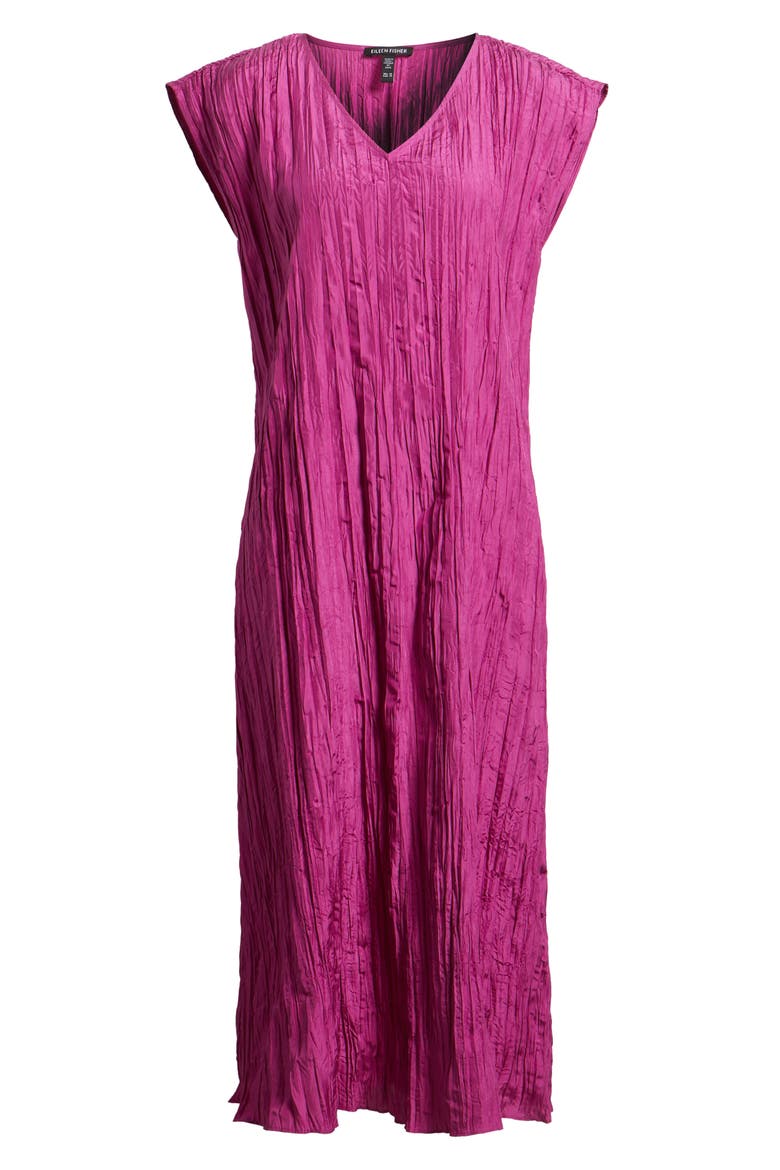 Cap Sleeve Silk Maxi Dress, Alternate, color, GRAPE