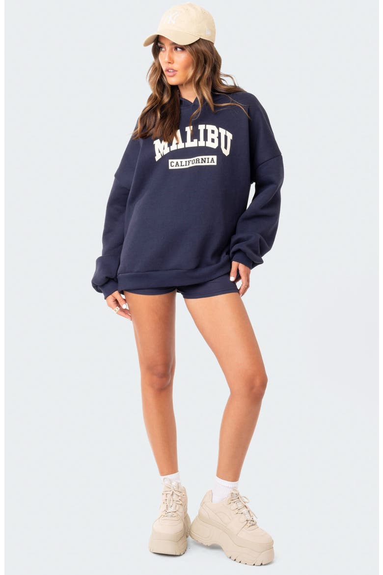 Malibu Pullover Hoodie, Alternate, color, NAVY