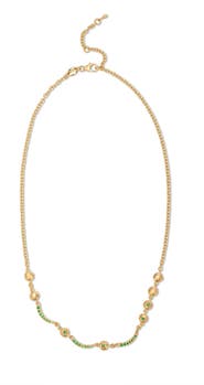Eloise Jewelry Arch Necklace Earth Element Emerald