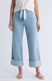 Sanctuary Cuffed Wide Leg Crop Jeans