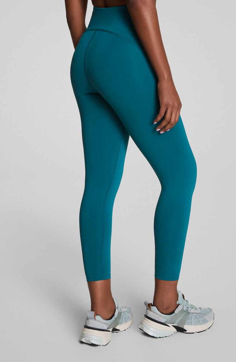 SPANX<sup>®</sup> Booty Boost<sup>®</sup> Low Show Sweat 7/8 Leggings, Alternate, color, Light Emerald Bay