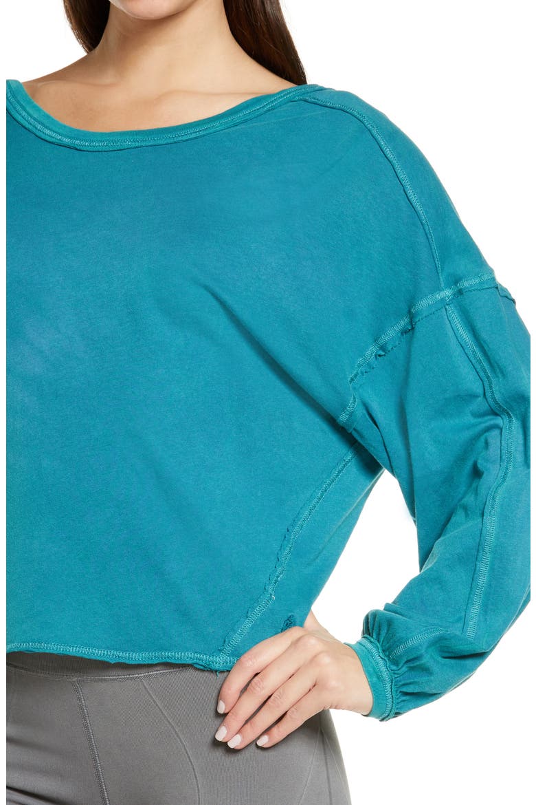 Moon Rising Long Sleeve Top, Alternate, color, BLUE PEACOCK