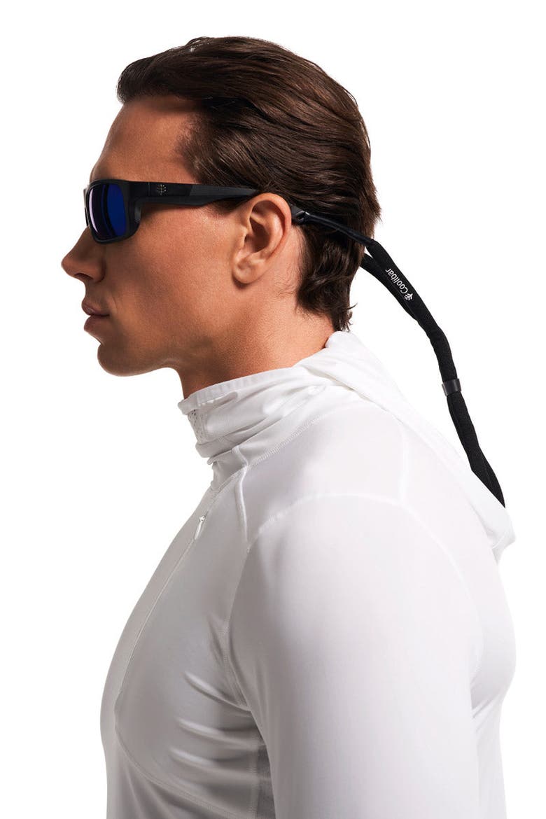 Clearwater Flex Polarized Sunglasses, UPF 50+ Sun Protection, Alternate, color, Black