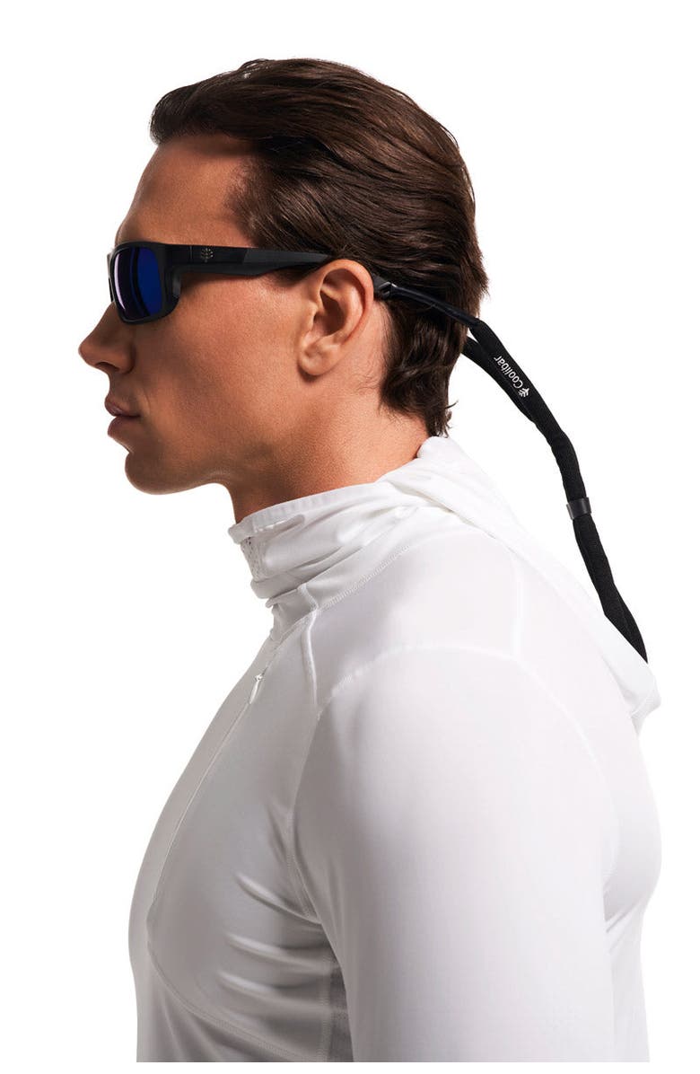 Coolibar Clearwater Flex Polarized Sunglasses, UPF 50+ Sun Protection, Alternate, color, Black