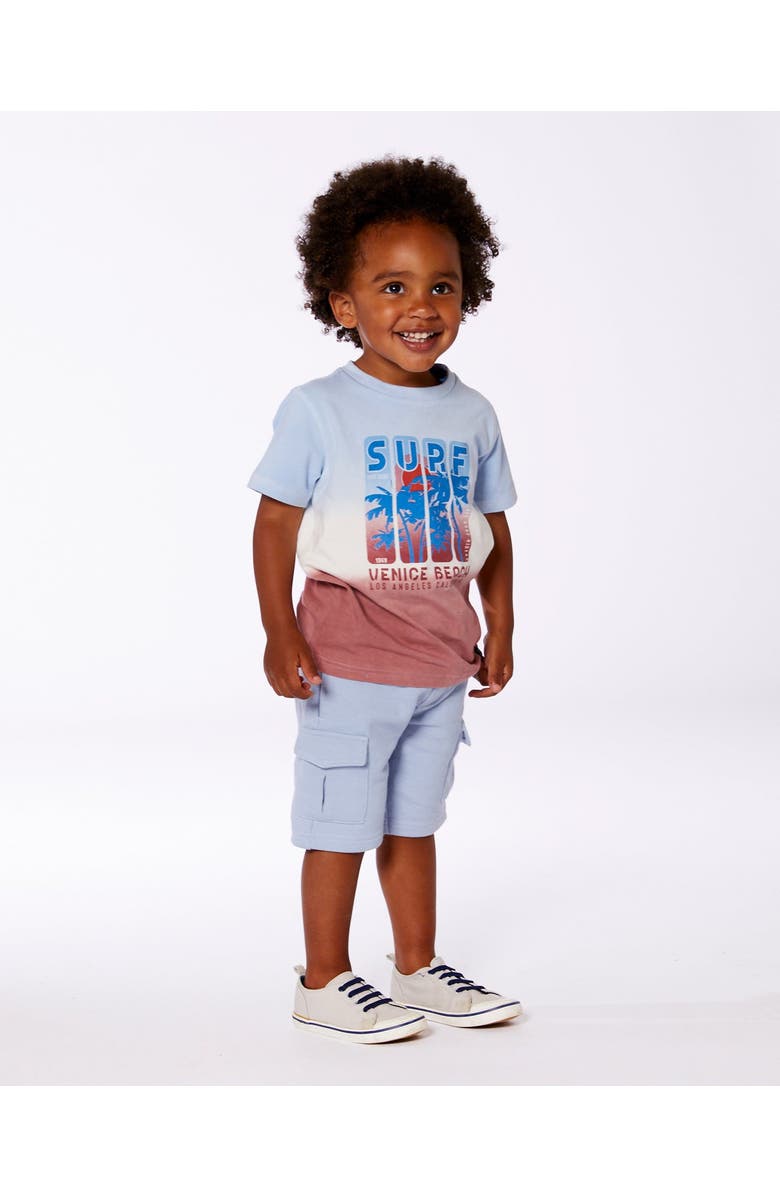Deux par Deux Little Boy's French Terry Short Pale Blue, Alternate, color, Pale Blue