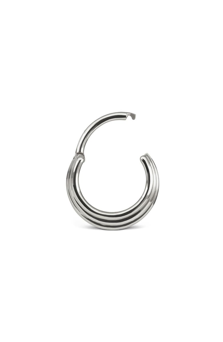 MARIA TASH Hiranya Single Hoop Earring, Alternate, color, White Gold