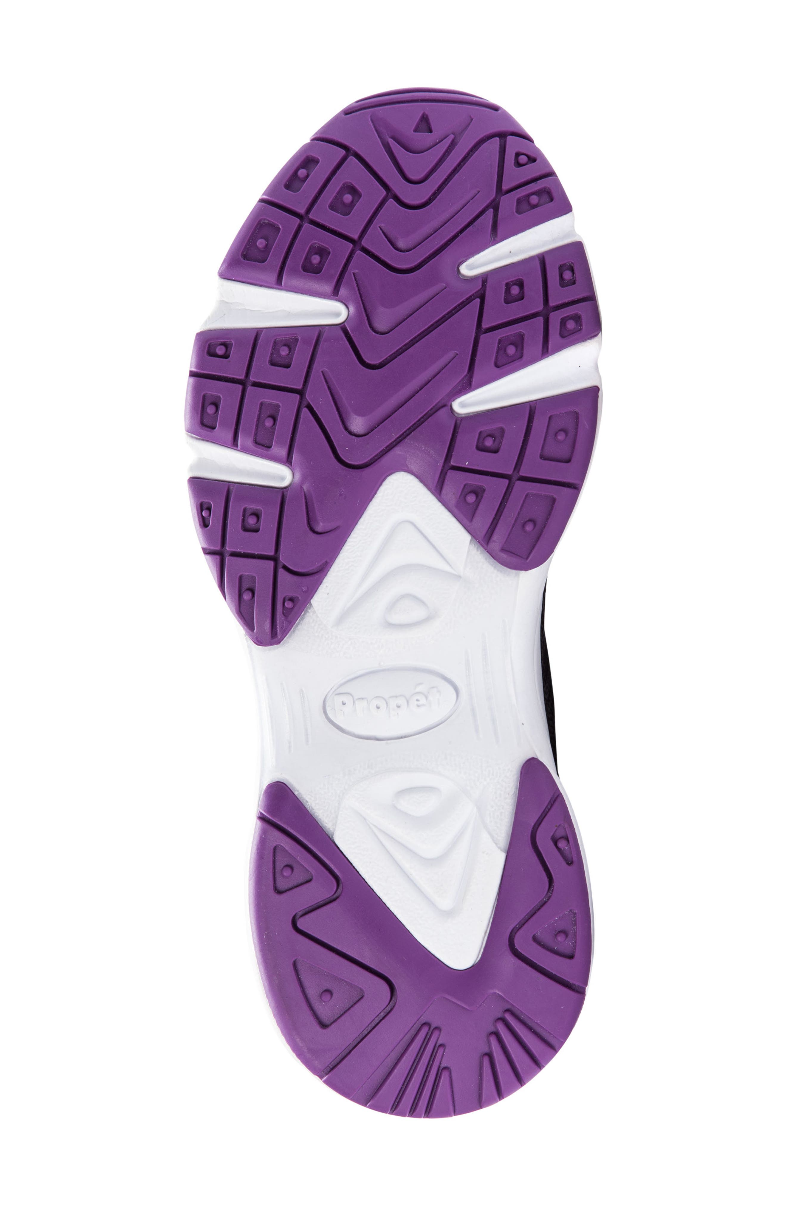 Propét Stability Fly Sneaker, Alternate, color, Black/ Berry Fabric