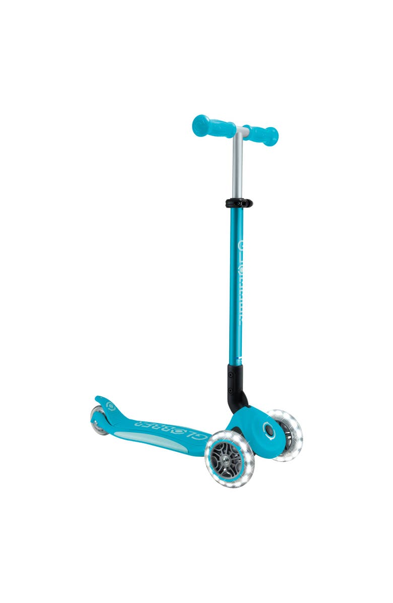 Globber Elite Lights Scooter, Main, color, Aqua