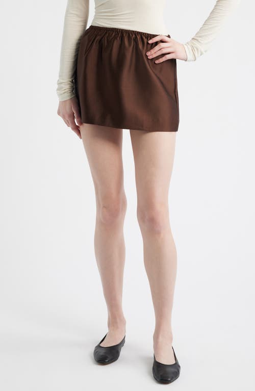 Reformation Elva Metallic Miniskirt in Cafe at Nordstrom, Size Medium