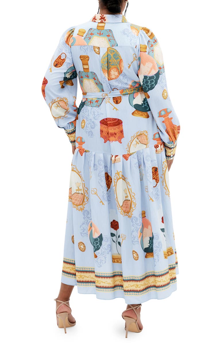 City Chic Stellar Beauty Long Sleeve Maxi Dress, Alternate, color, 