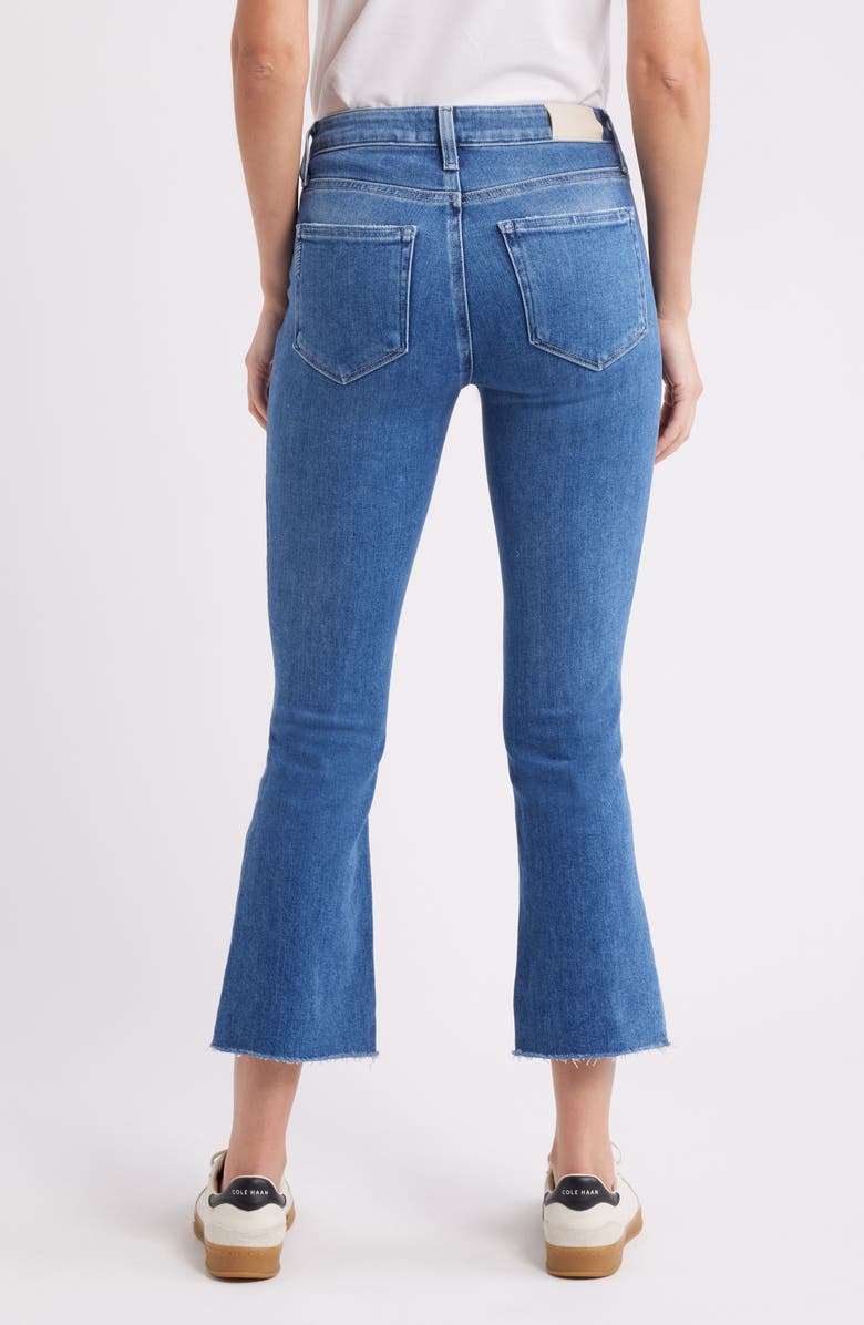PAIGE Colette Raw Hem Crop Flare Jeans, Alternate, color, Westminster Distressed