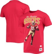 Mitchell & Ness Men's Mitchell & Ness John Taylor San Francisco 49ers Scarlet Player Graphics T-Shirt