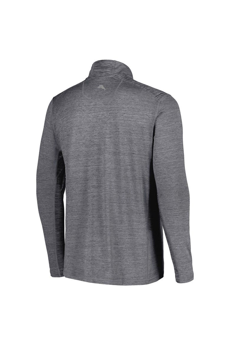 Men's Tommy Bahama Charcoal Chicago White Sox Delray IslandZone Half-Zip Top, Alternate, color, Charcoal