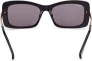 Max Mara 54mm Rectangular Sunglasses