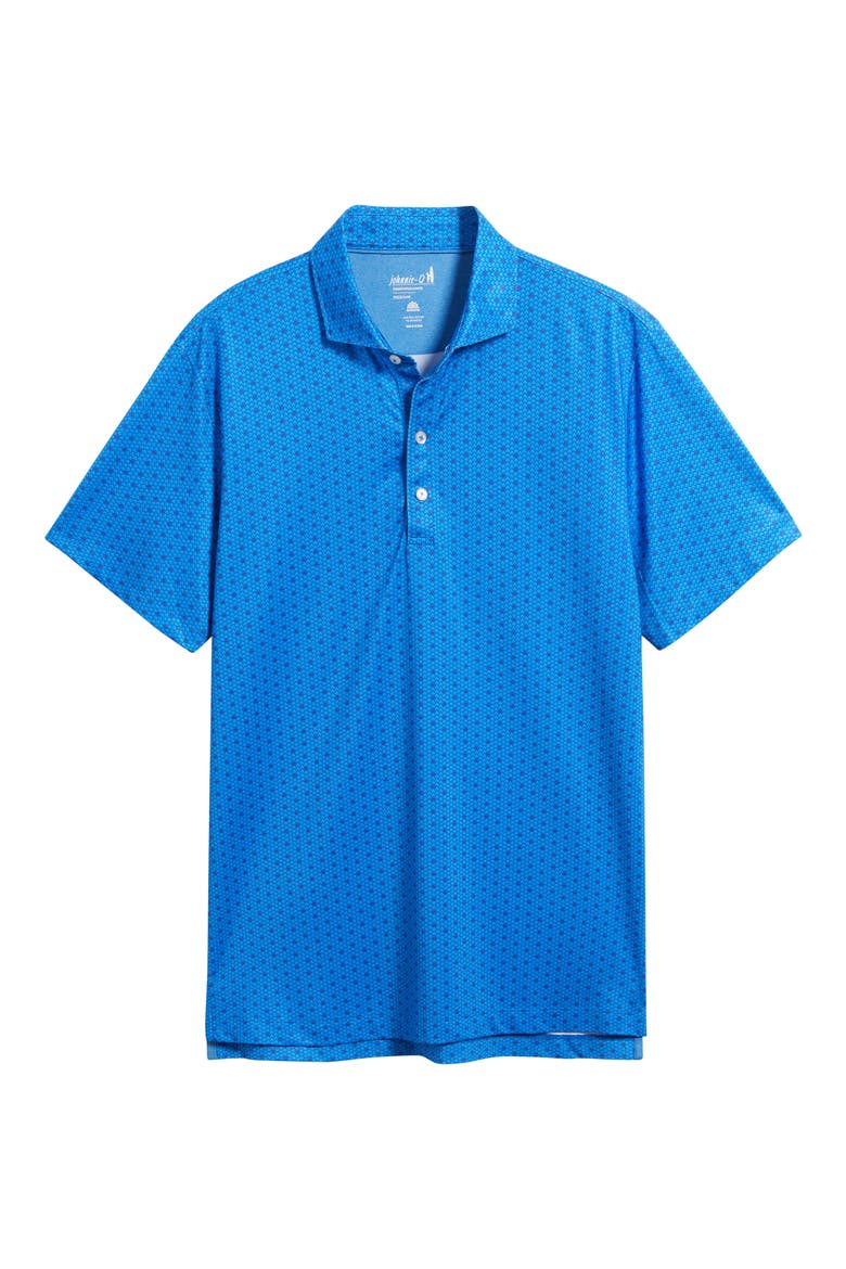 Emillio Geo Print PREP-FORMANCE Golf Polo, Alternate, color, PALISADES BLUE