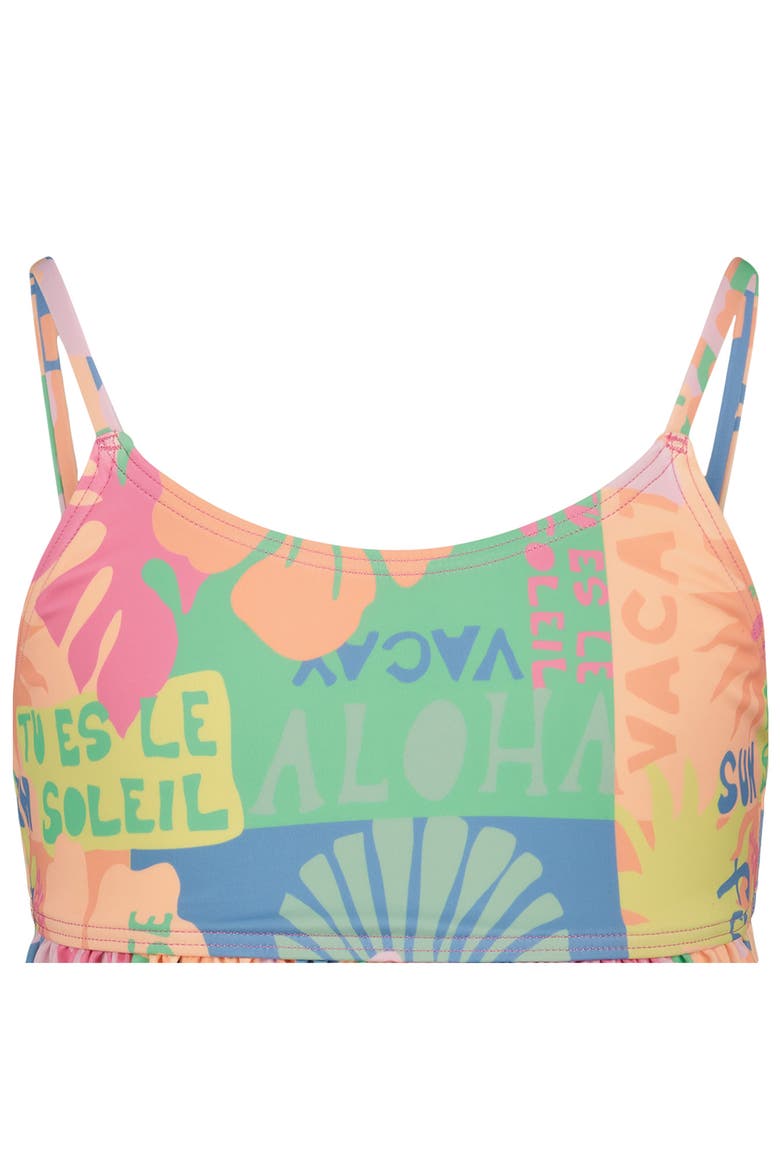 Kids' Sun Scape Two-Piece Swimsuit, Alternate, color, FUCHSIA PINK
