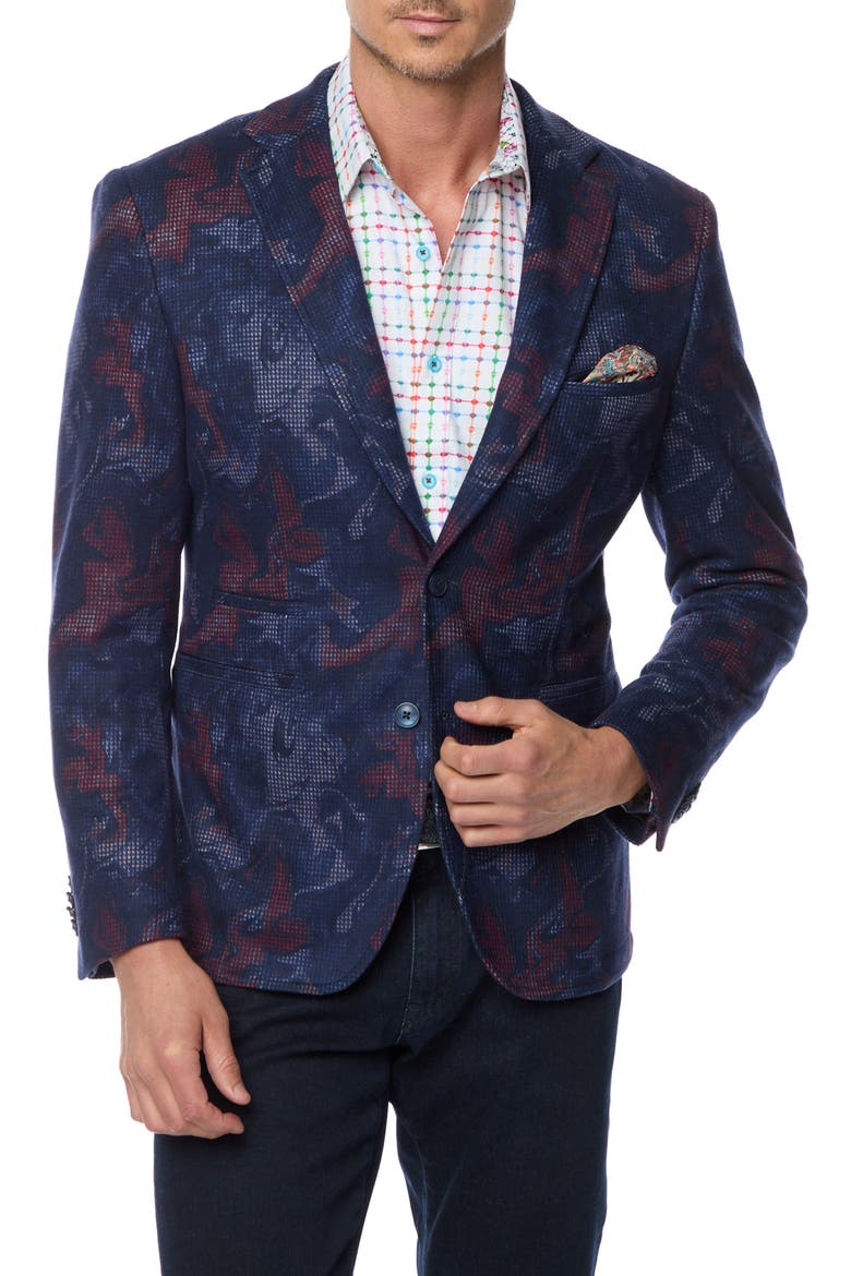 Beckford Knit Sport Coat, Main, color, NAVY