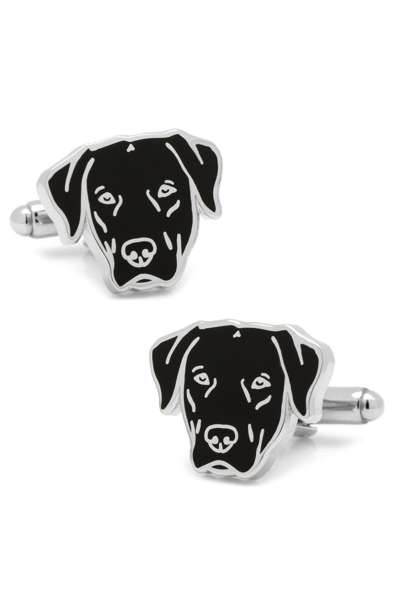 Cufflinks, Inc. Black Labrador Cuff Links, Main, color, Black