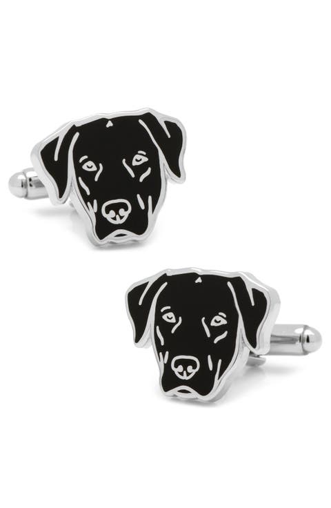 Black Labrador Cuff Links