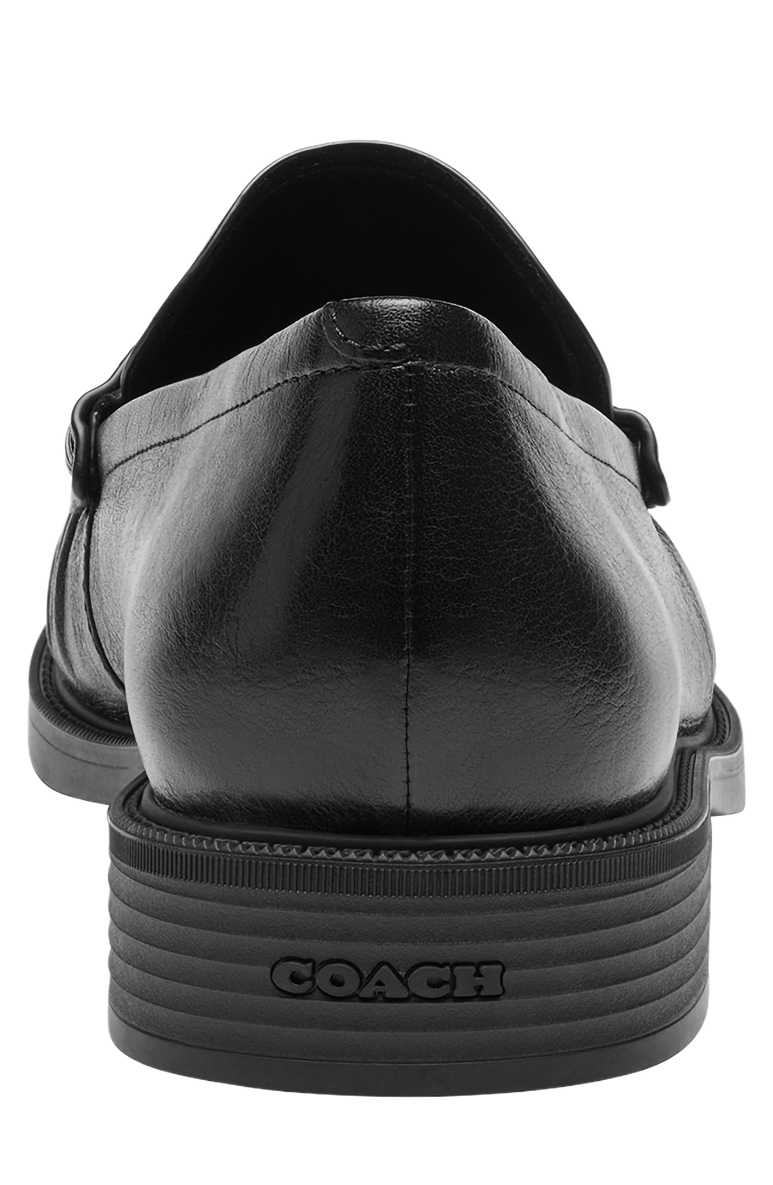 Soft Leather Loafer, Alternate, color, BLACK