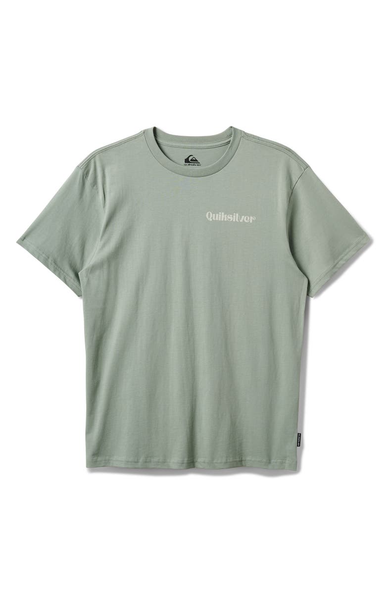 Quiksilver El Naturel Cotton Graphic T-Shirt, Main, color, Herb