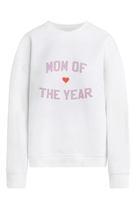 Mom of the Year Cotton Sweatshirt