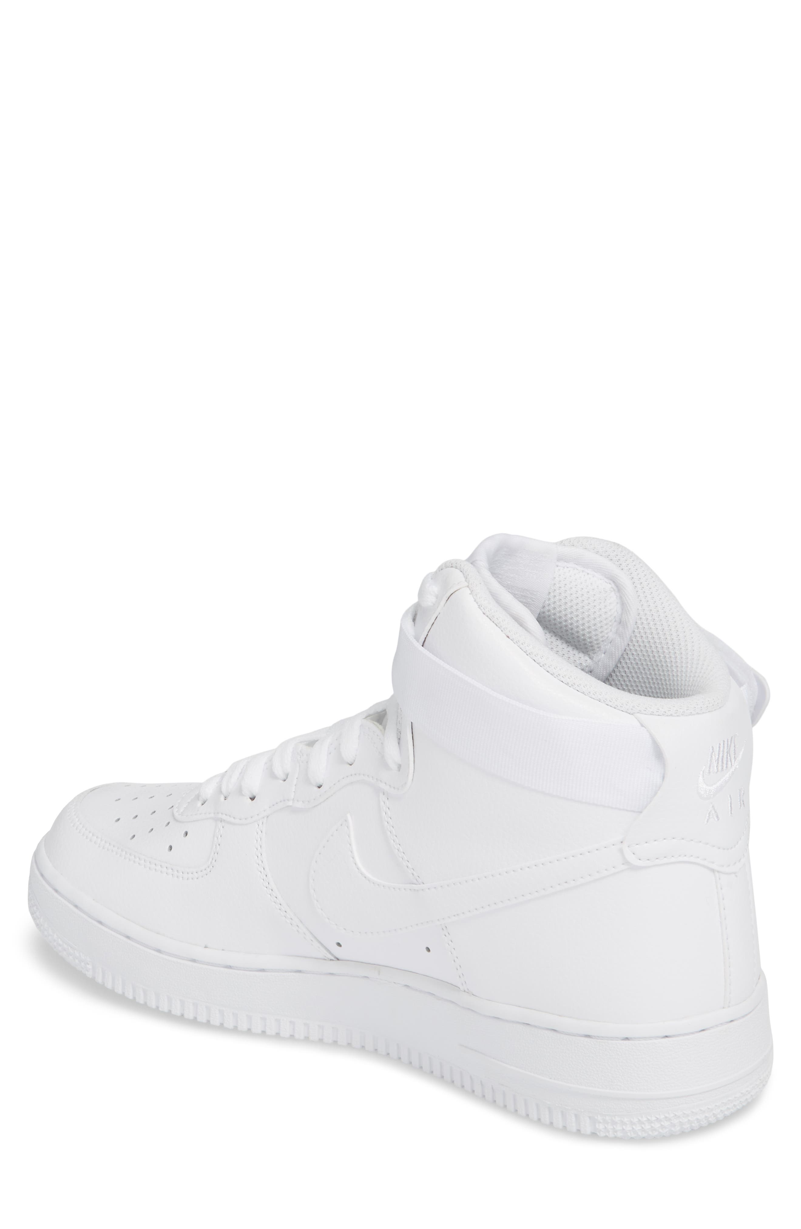 Air Force 1 High '07 Sneaker, Alternate, color, WHITE/ WHITE