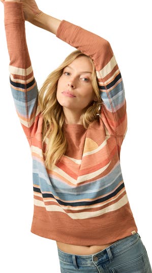 Print Slub Organic Cotton Sweatshirt