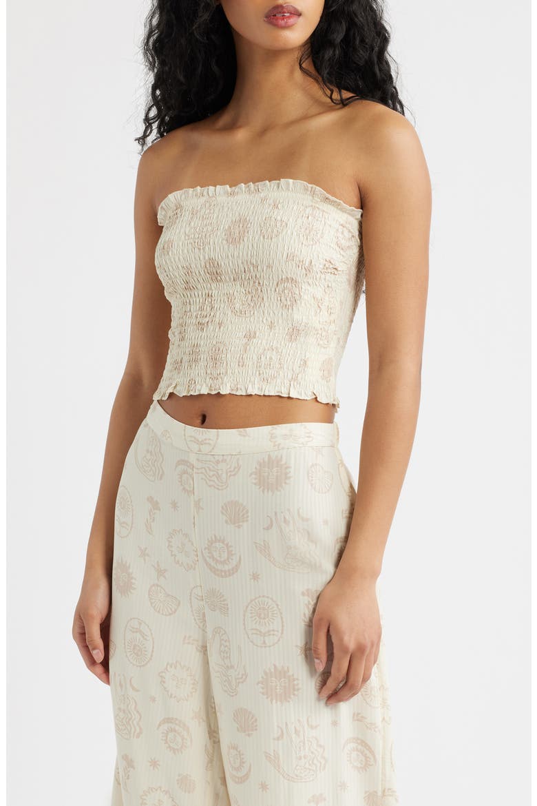 Catalina Island Smocked Tube Top, Main, color, NATURAL