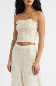Rip Curl Catalina Island Smocked Tube Top