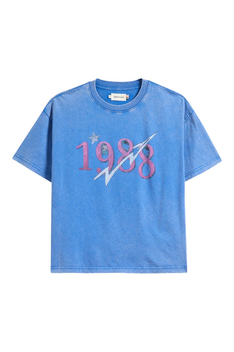 1988 Cotton Graphic T-Shirt, Alternate, color, BLUE