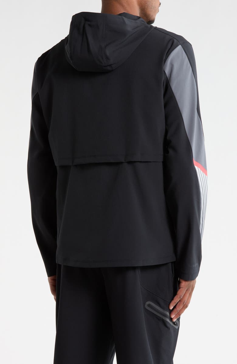 Under Armour Velociti Storm Hooded Jacket, Alternate, color, Black