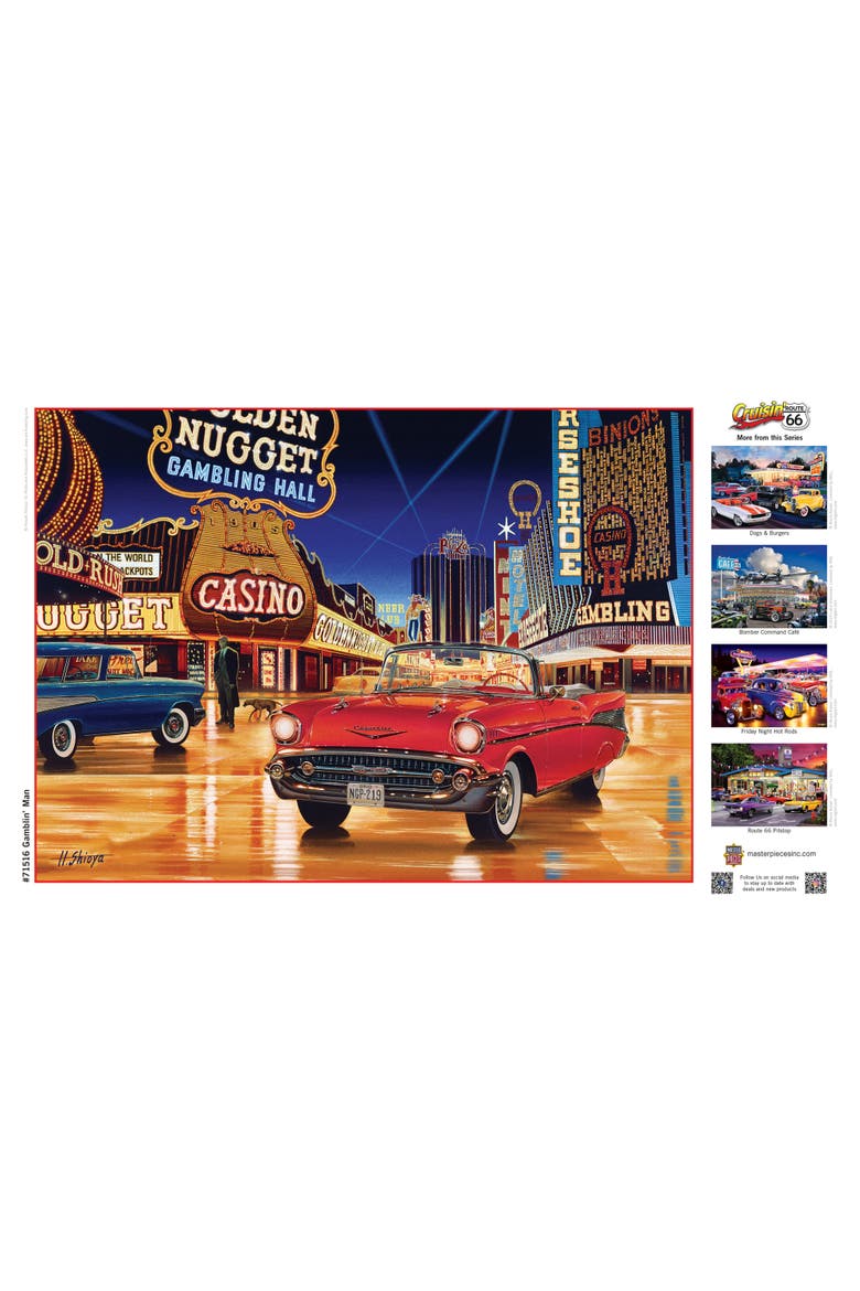 Gamblin' Man 1000 Piece Jigsaw Puzzle, Alternate, color, Multicolor